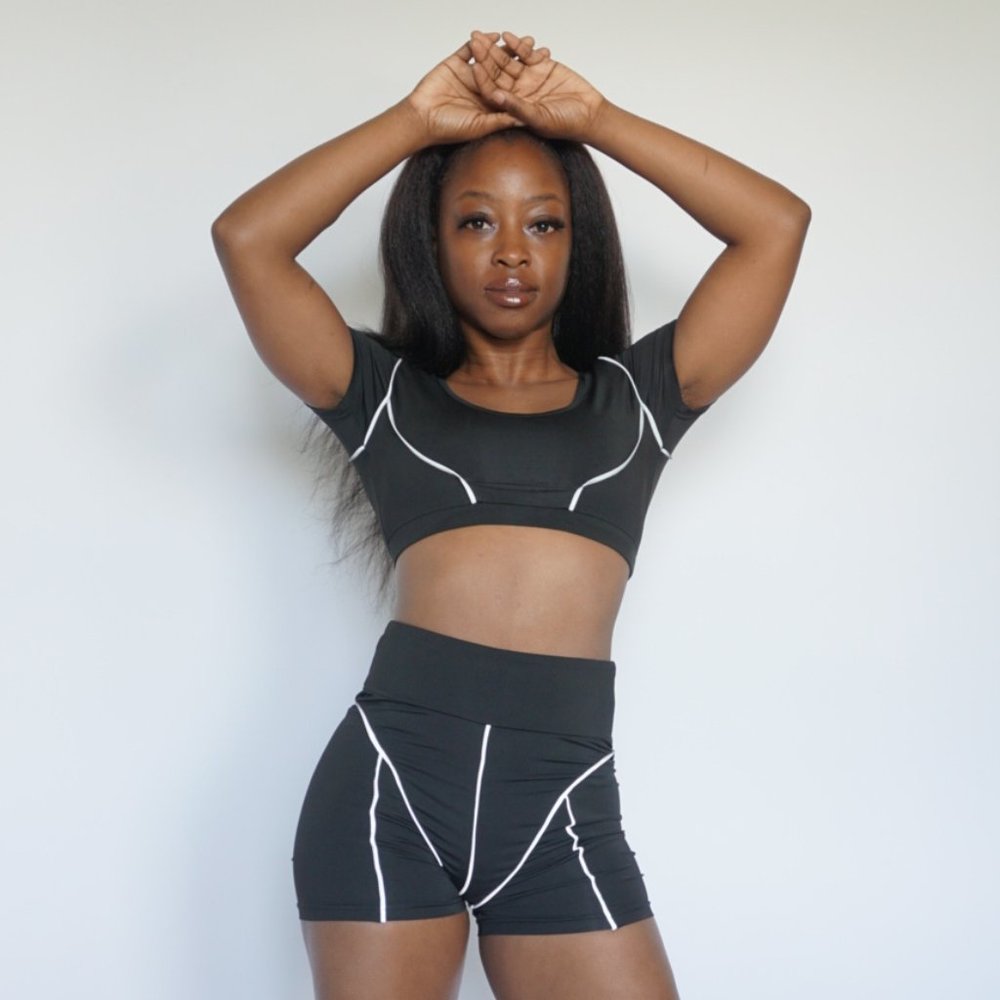Cyber Reflections 2pc Short Set